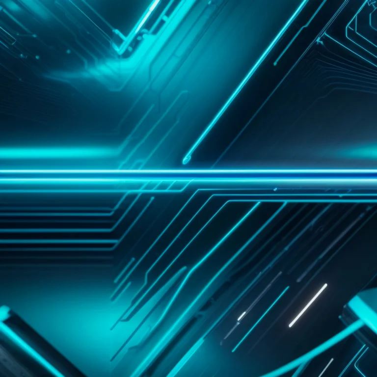 Interface glowing with applied system visualization